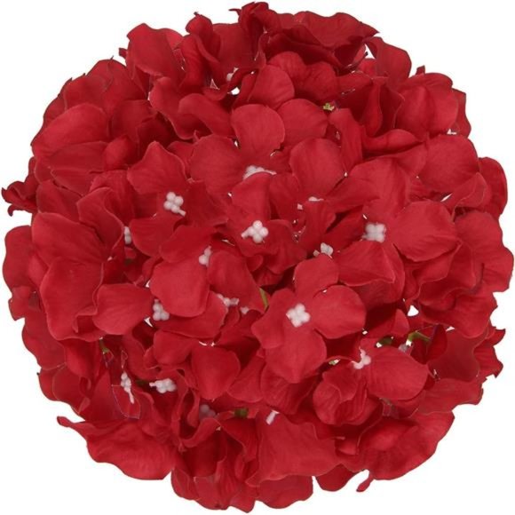 10pack Silk Hydrangea Heads Artificial Flowers Heads w/ Stems Home Wedding Decor - Picture 6 of 6